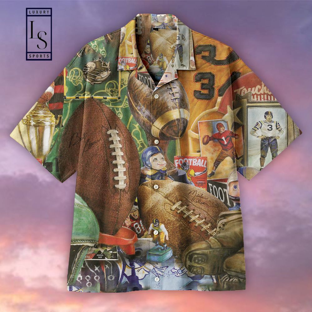 Retro Rugby Hawaiian Shirt