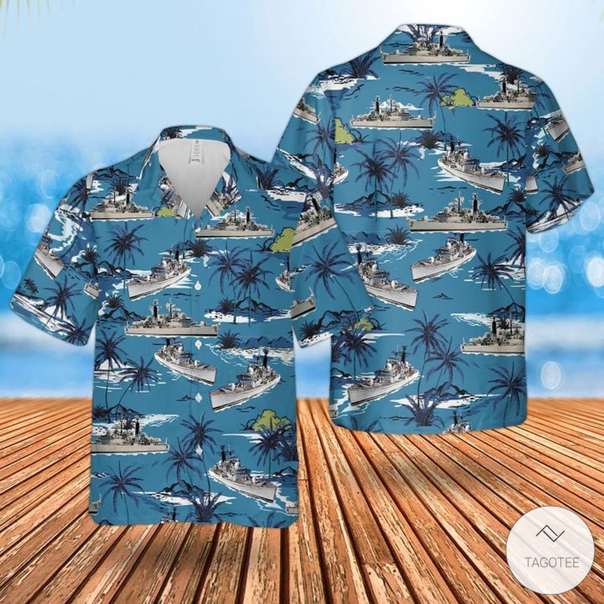 Rn Sheffield Class Type 42 Destroyer Hawaiian Shirt - HomeFavo