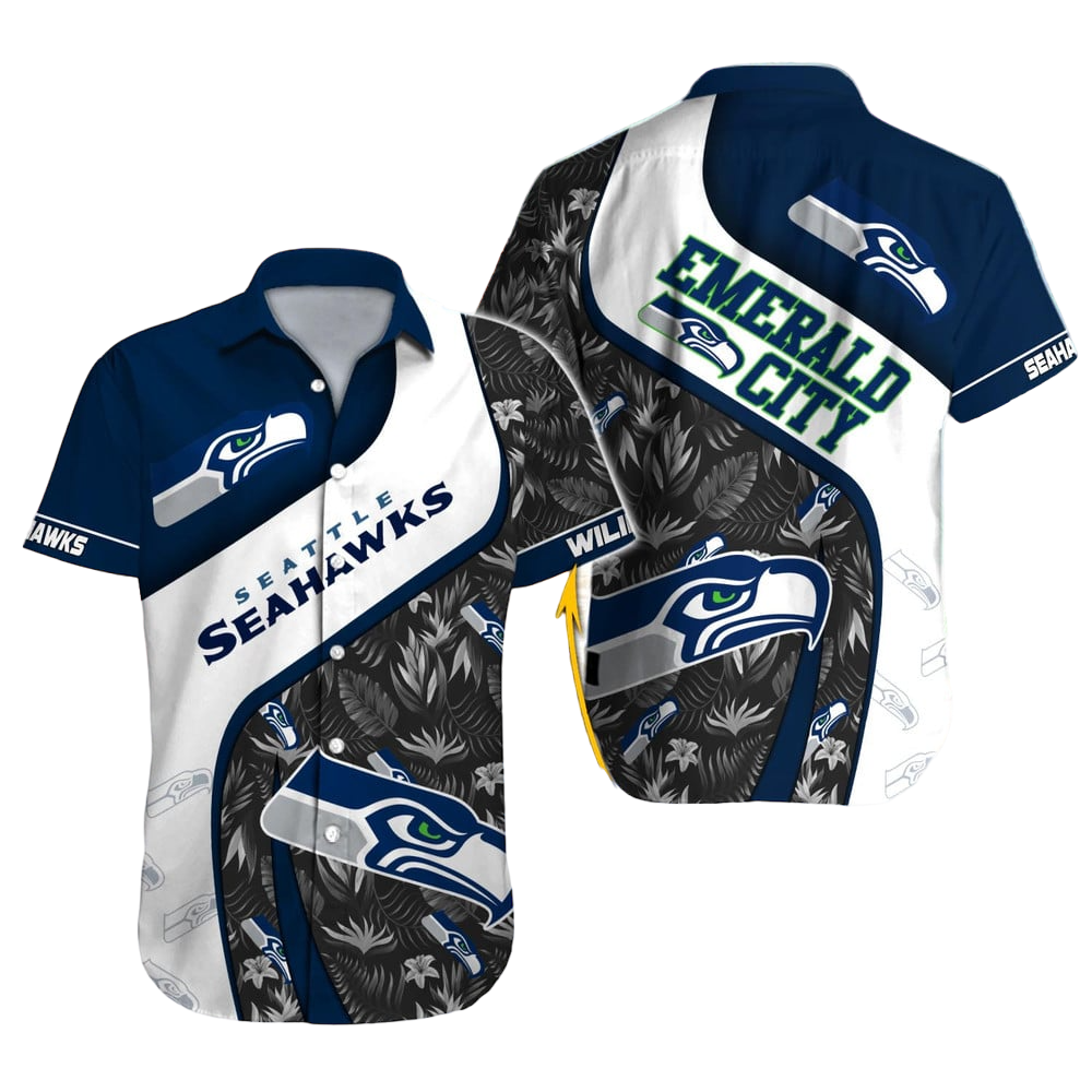 Seattle Seahawks Hawaiian Shirt NFL Football Custom Hawaiian Shirt For Men Women Kid Gift For Fans