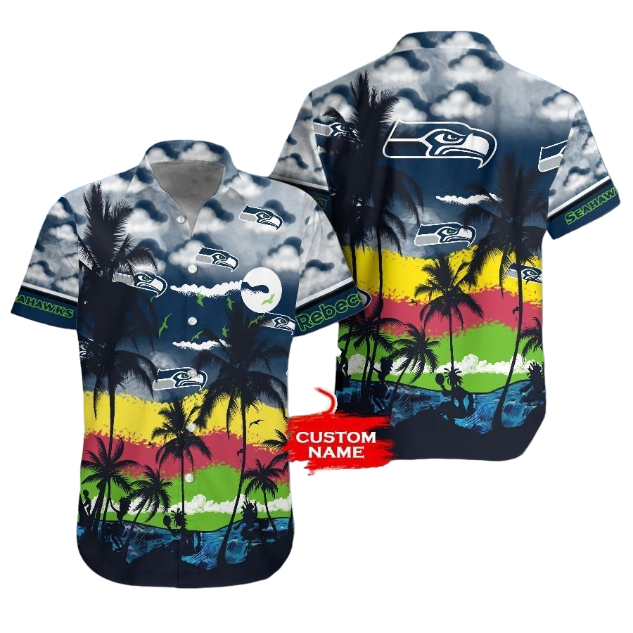 seattle seahawks nfl gift for fan personalized Hawaiian Shirt Aloha Shirt For Men Women Kid