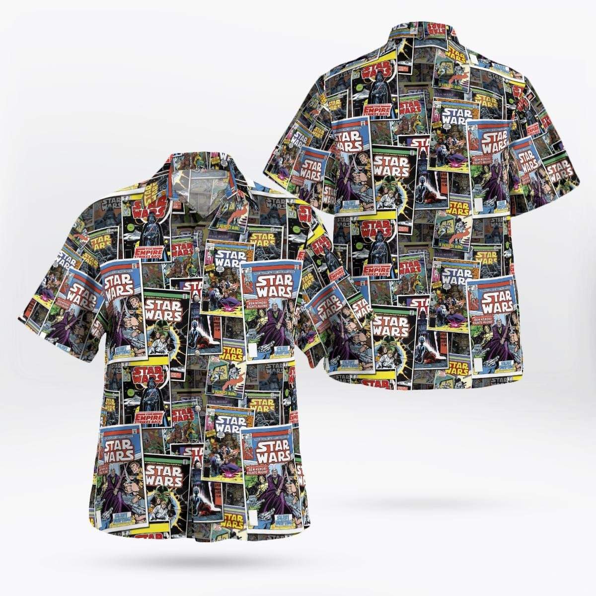 Star Wars Comic Hawaiian Shirt Aloha Shirt For Men Women Kid - HomeFavo