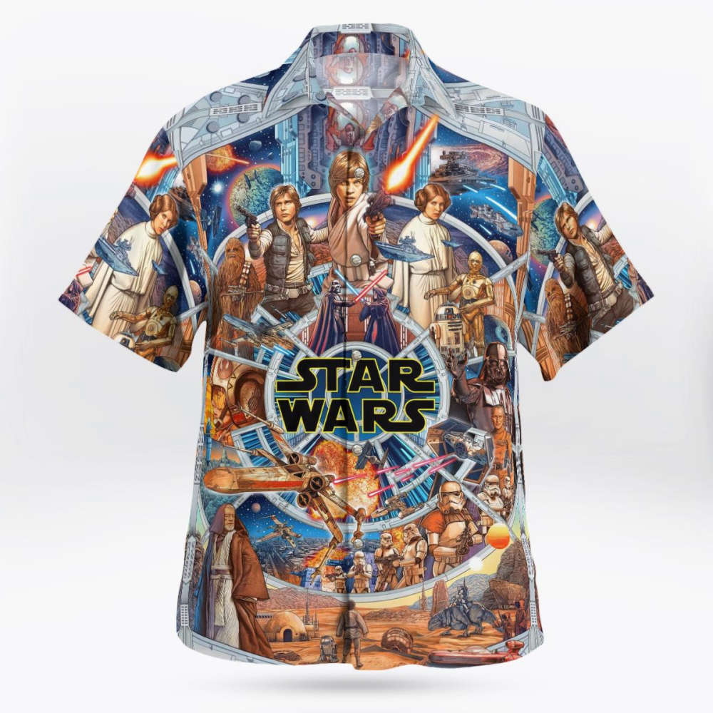 Star Wars Mens Hawaiian Shirt Summer Aloha Shirt For Men Women Kid ...