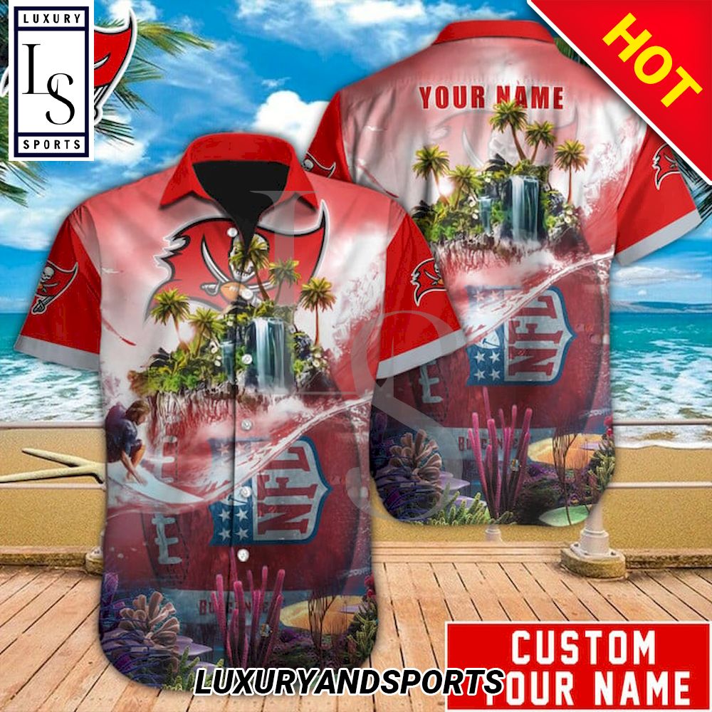 Tampa Bay Buccaneers Island Personalized Hawaiian Shirt