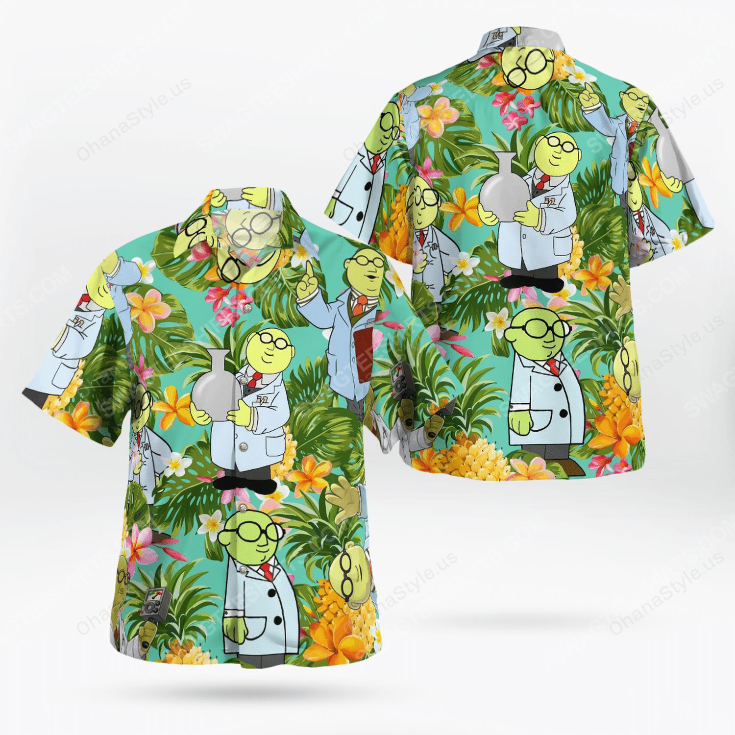 The Muppet Show Dr Bunsen Honeydew Hawaiian Shirt Maria