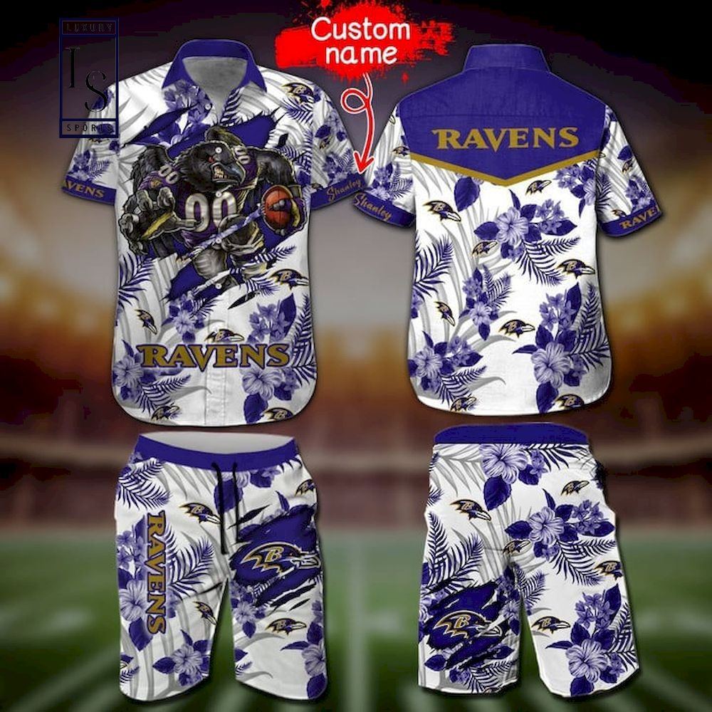 This Is Baltimore Ravens Mascot Hawaiian Shirt And Short