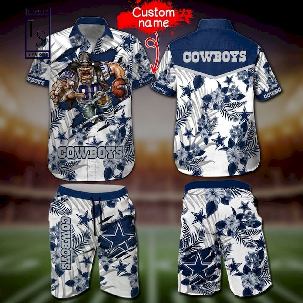 This Is Dallas Cowboys Mascot Hawaiian Shirt And Short