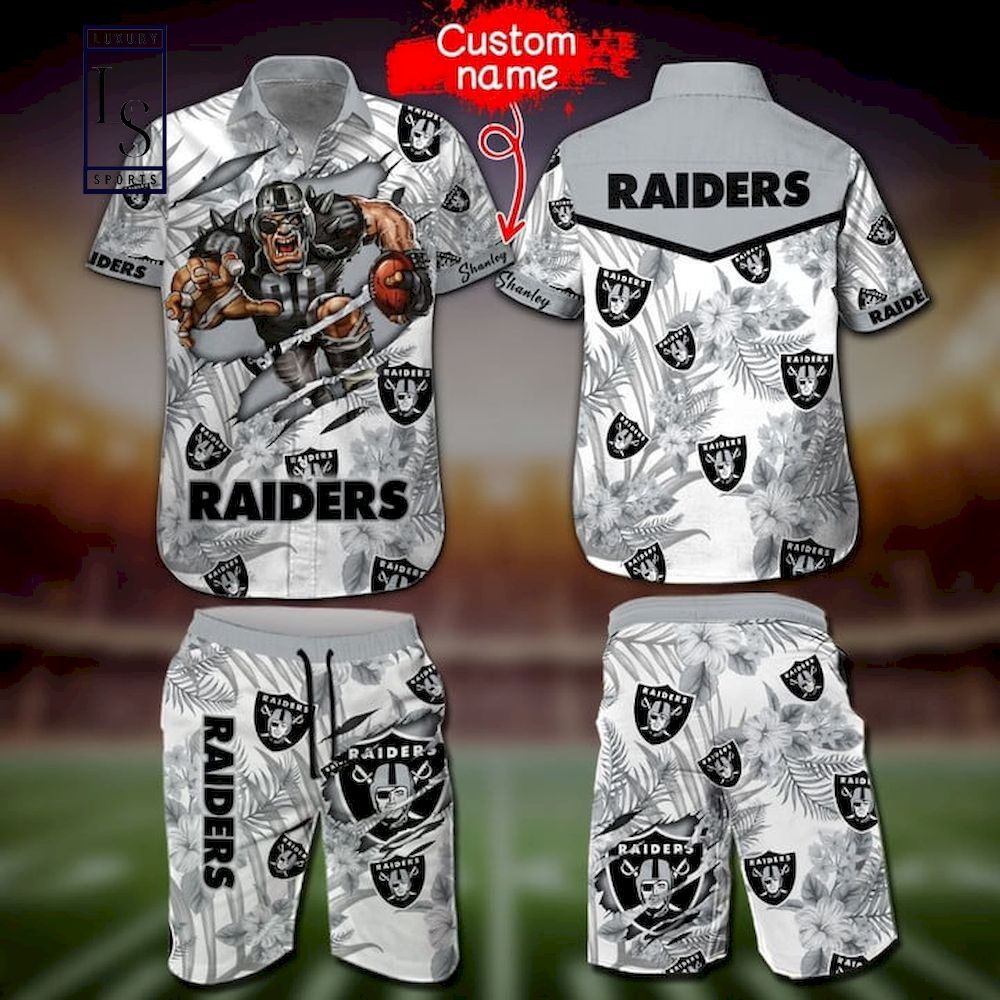 This Is Las Vegas Raiders Mascot Hawaiian Shirt And Short