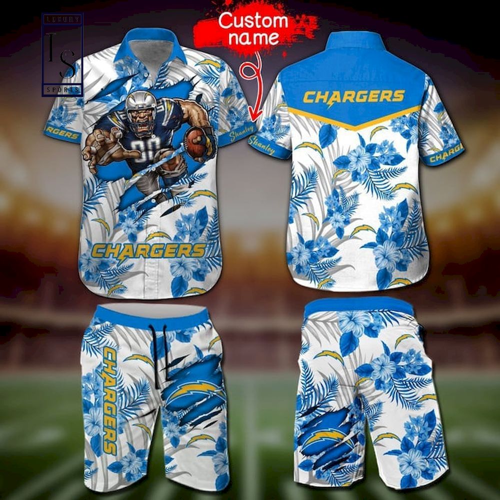 This Is Los Angeles Chargers Mascot Hawaiian Shirt And Short