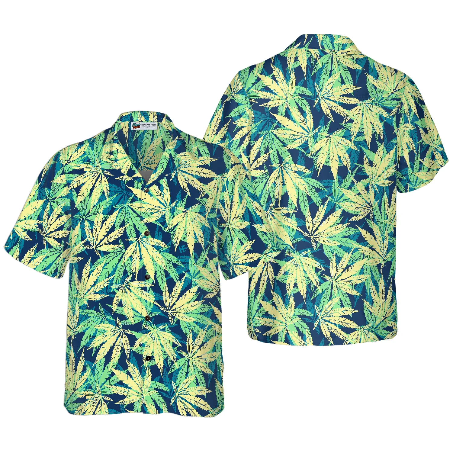 Tropical Marijuana Leaves Shirt Hawaiian Shirt Aloha Shirt For Men and ...