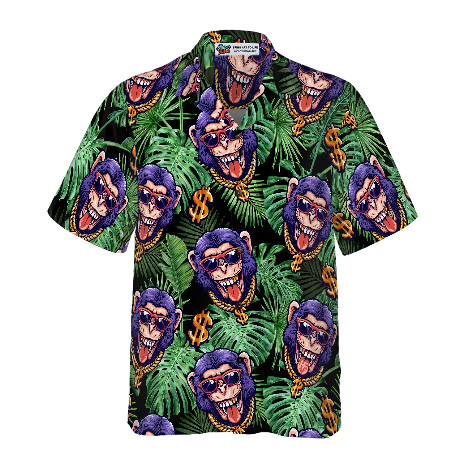 Tropical Millionaire Monkey Hawaiian Shirt Aloha Shirt For Men and ...