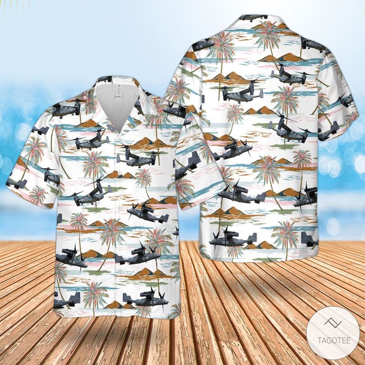 Us Air Force Bell Boeing V 22 Osprey Hawaiian Shirt - HomeFavo