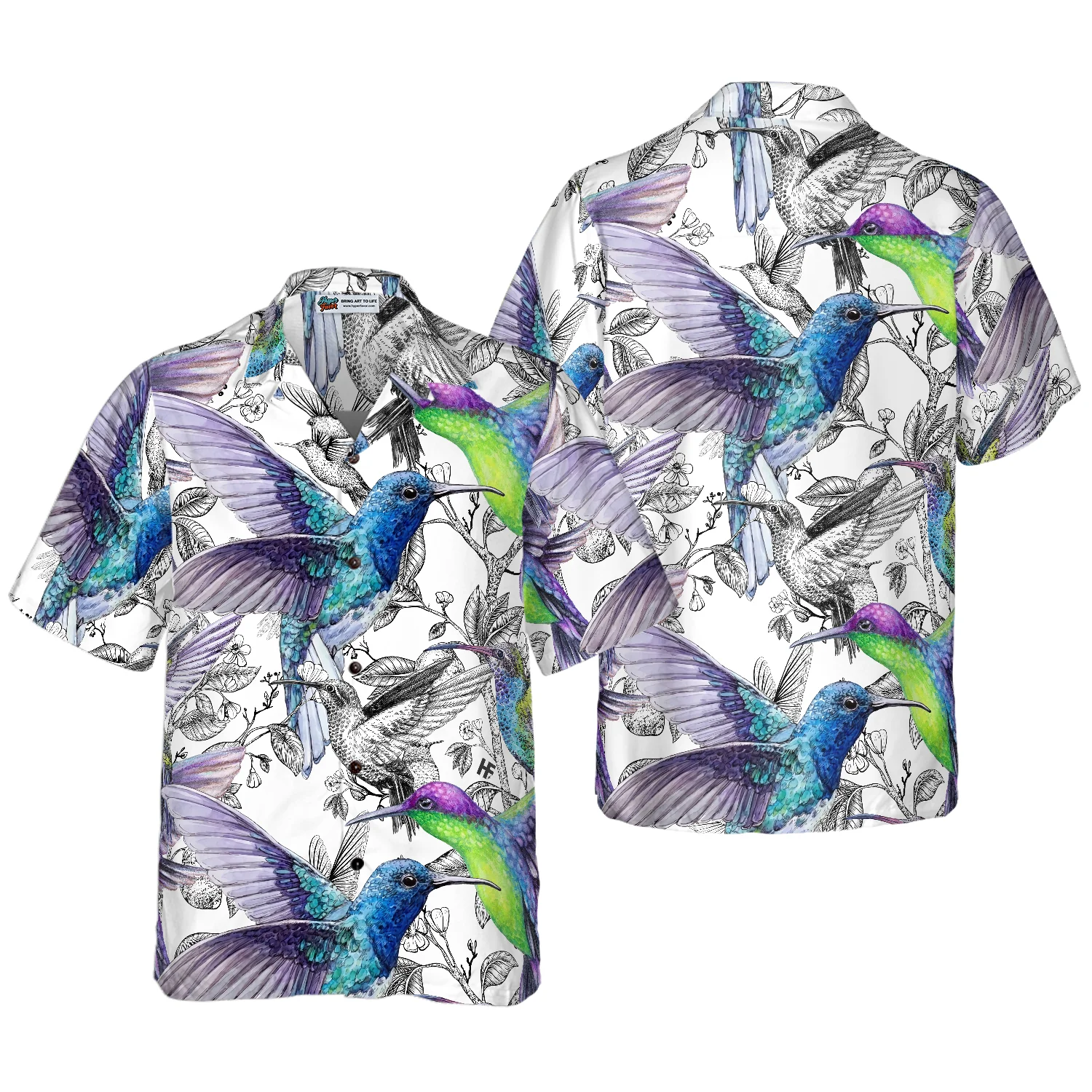 Vintage Hummingbirds Hawaiian Shirt Aloha Shirt For Men and Women ...