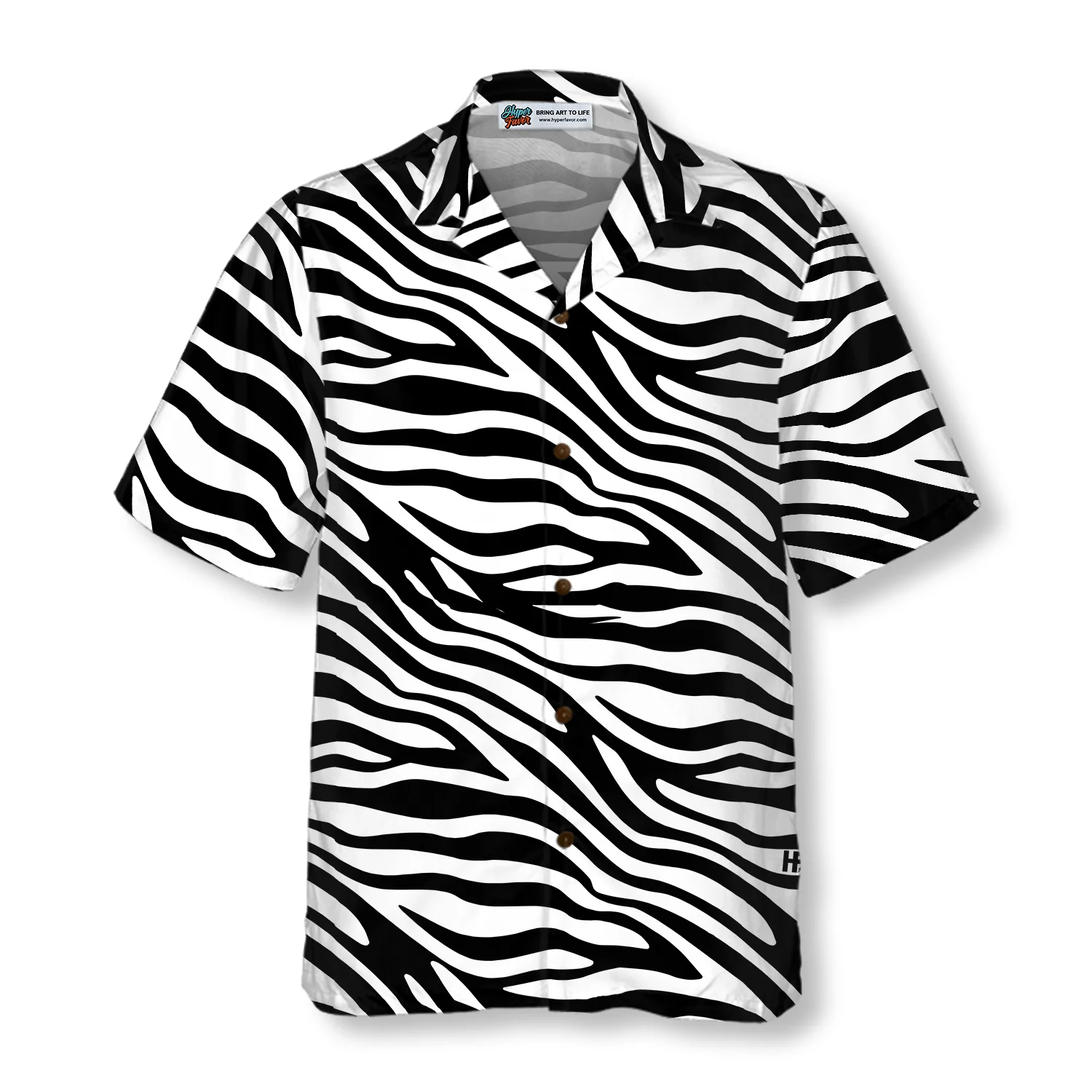 Zebra Pattern Hawaiian Shirt Aloha Shirt For Men and Women - HomeFavo