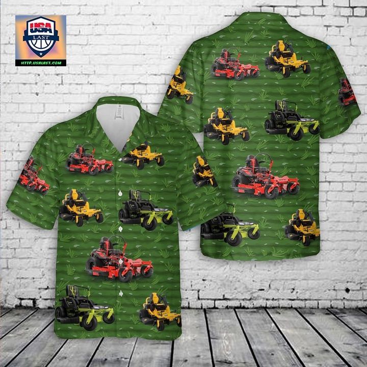 Zero Turn Lawn Mower Hawaiian Shirt