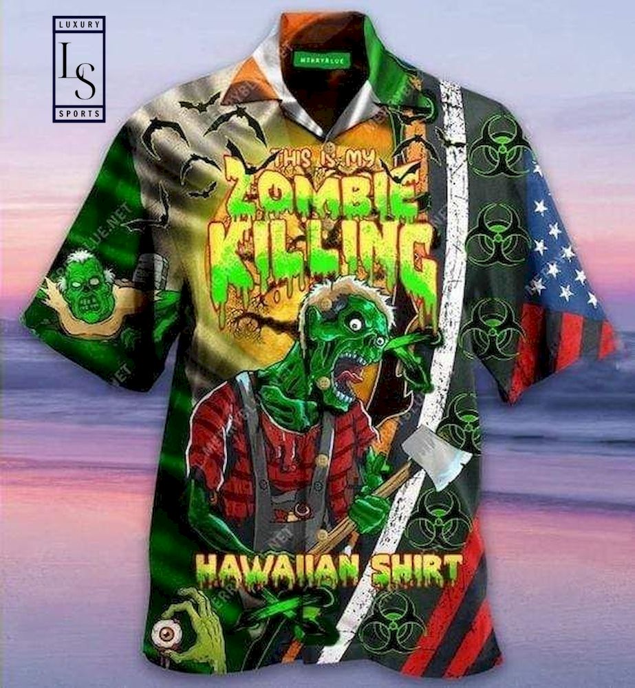 Zombie Killing Hawaiian Shirt