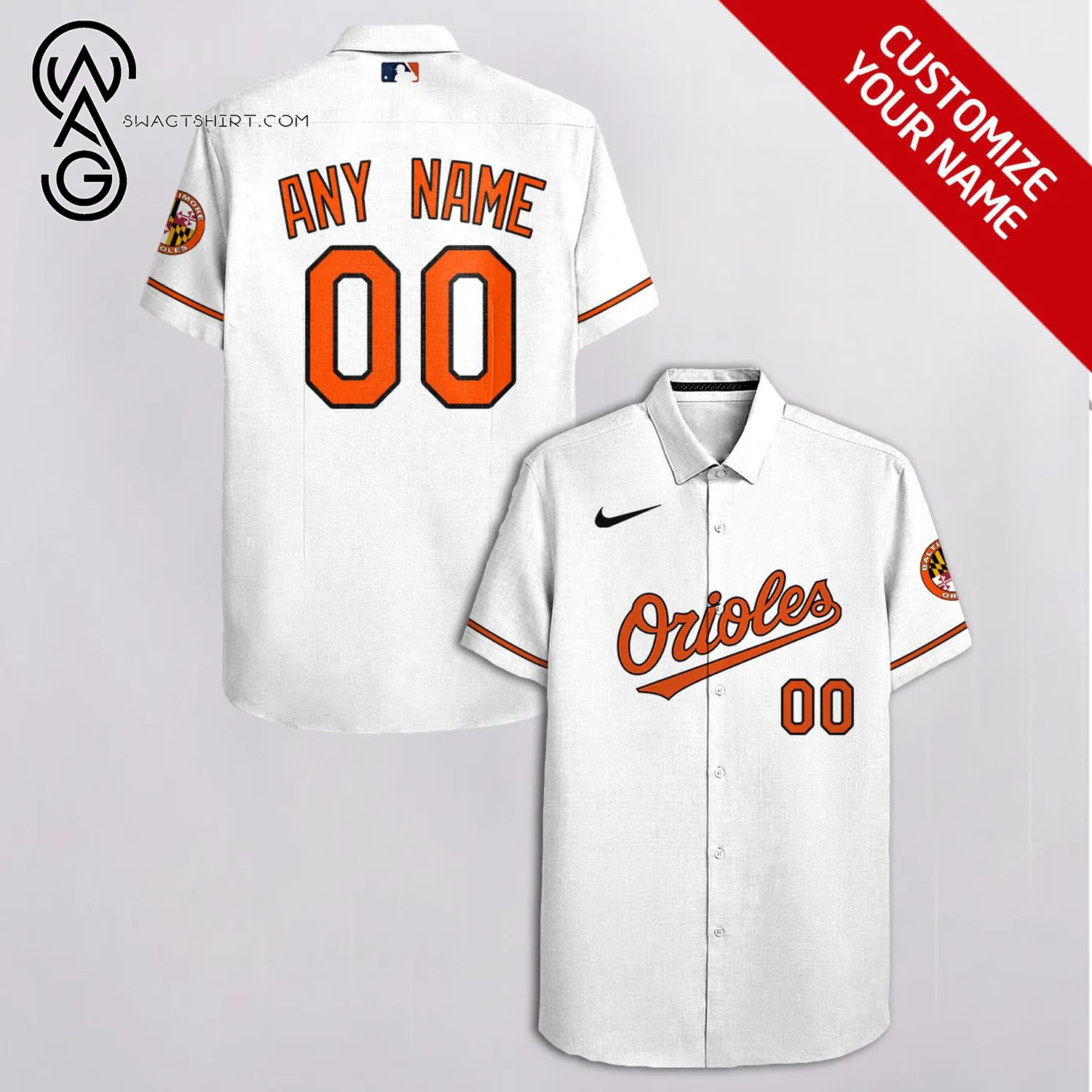 Baltimore Orioles Mlb Full Printing Personalized Hawaiian Shirt HomeFavo