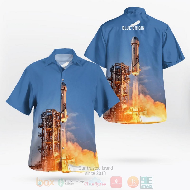 Blue Origin Hawaiian Shirt - HomeFavo