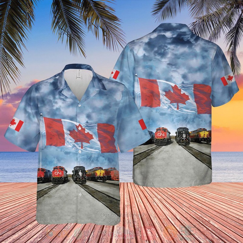 Canadian Train Driver Locomotive 1 Hawaiian Shirt