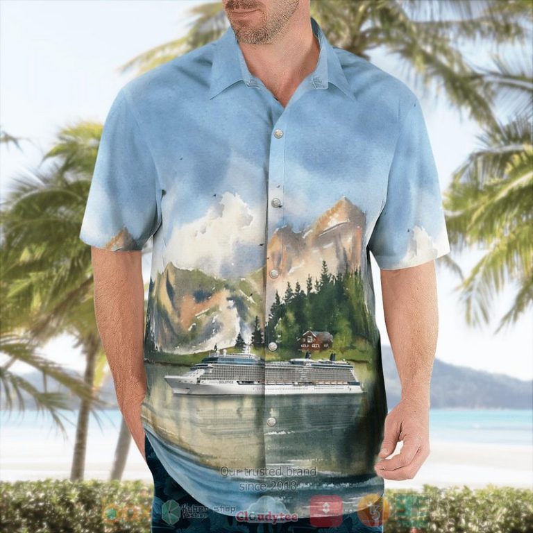 Celebrity Cruises Celebrity Solstice Cruise Ship Hawaiian Shirt - HomeFavo