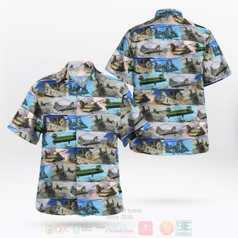 Ch 47 Chinook Helicopter Hawaiian Shirt