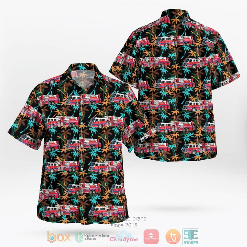 Council Bluffs Fire Department Iowa Hawaiian Shirt