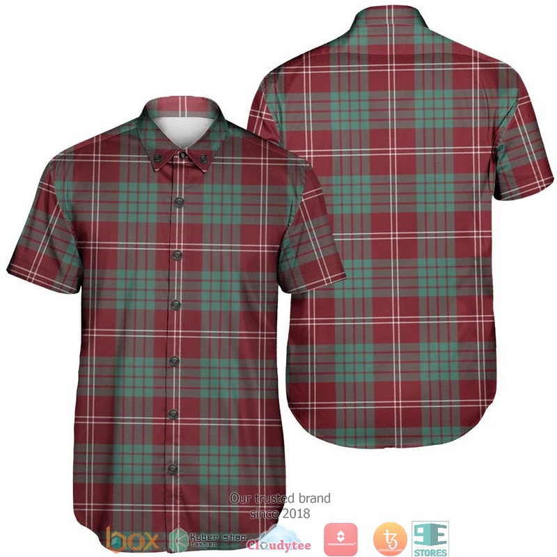 Crawford Modern Tartan Short Sleeve Hawaiian Shirt