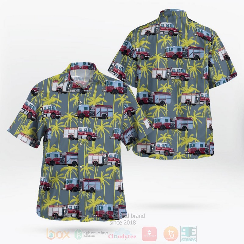 Crescent City Volunteer Fire Department Florida Hawaiian Shirt