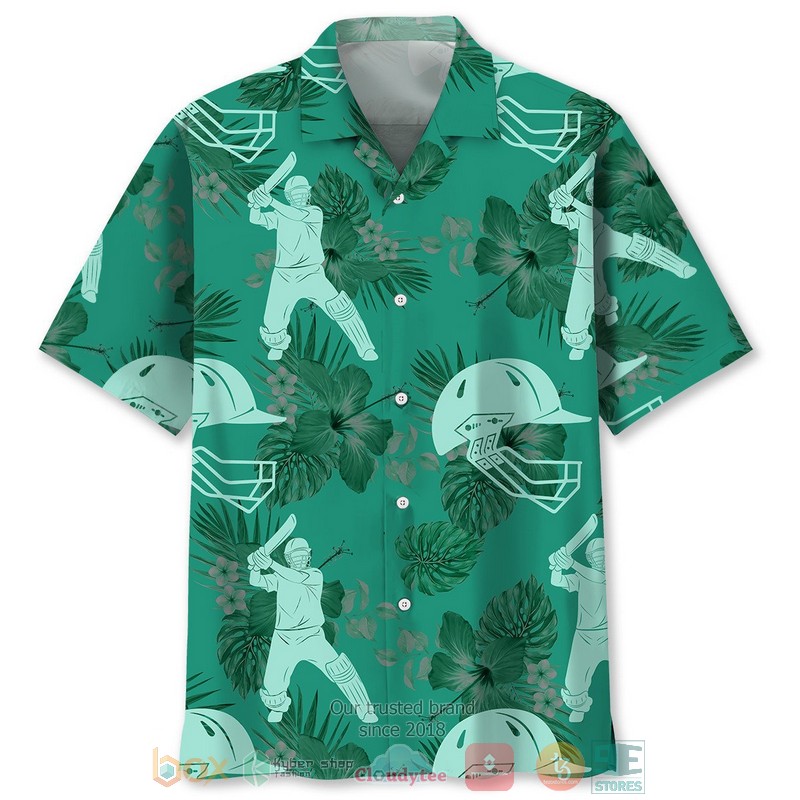 Cricket Kelly Green Hawaiian Shirt