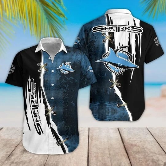 Cronulla Sharks Hawaiian Shirt