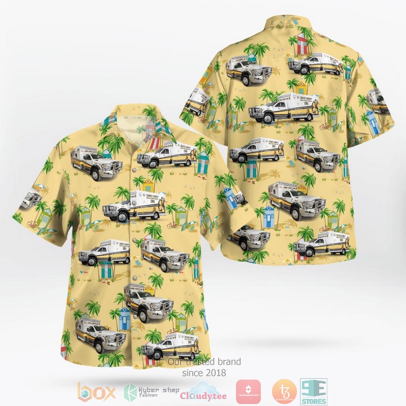 Crook County Medical Services Sundance Wyoming Hawaiian Shirt