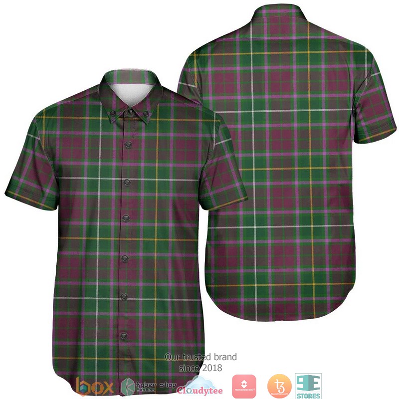 Crosbie Tartan Short Sleeve Hawaiian Shirt