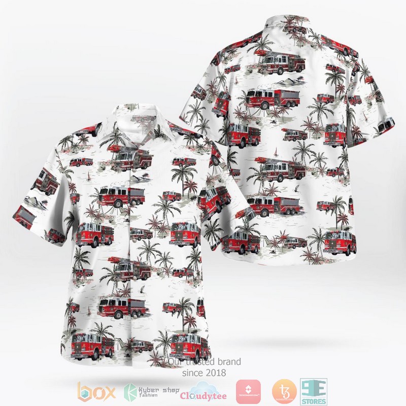 Croton Falls Westchester County New York Croton Falls Fire Department Hawaiian Shirt