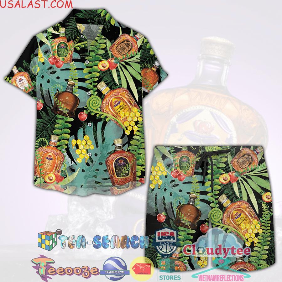 Crown Royal Collection Tropical Forest Aloha Summer Beach Hawaiian Shirt