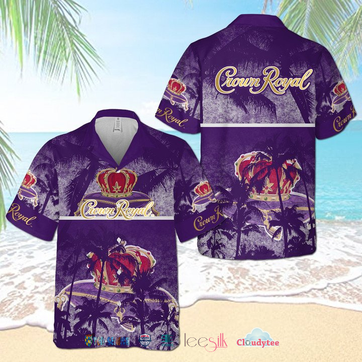 Crown Royal Palm Tree Hawaiian Shirt 2