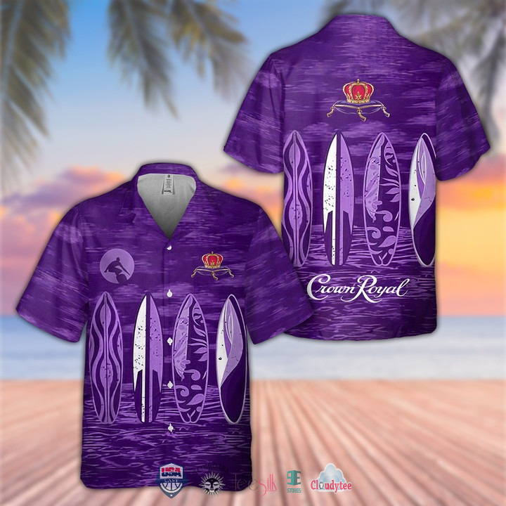 Crown Royal Surfing Hawaiian Shirt