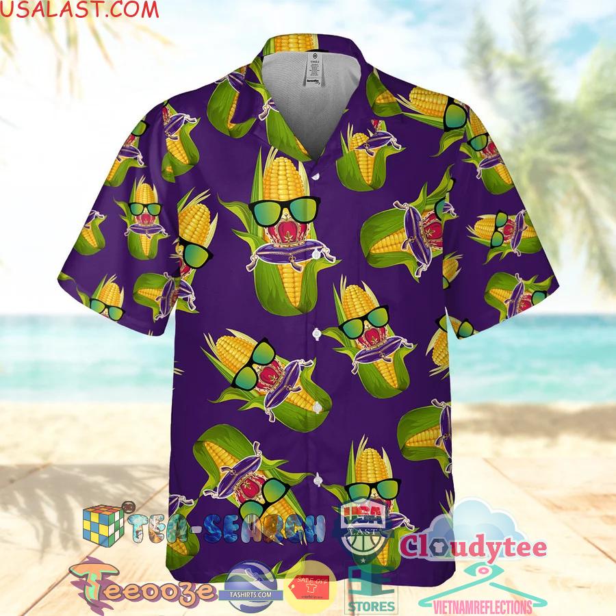 Crown Royal Swag Corn Aloha Summer Beach Hawaiian Shirt