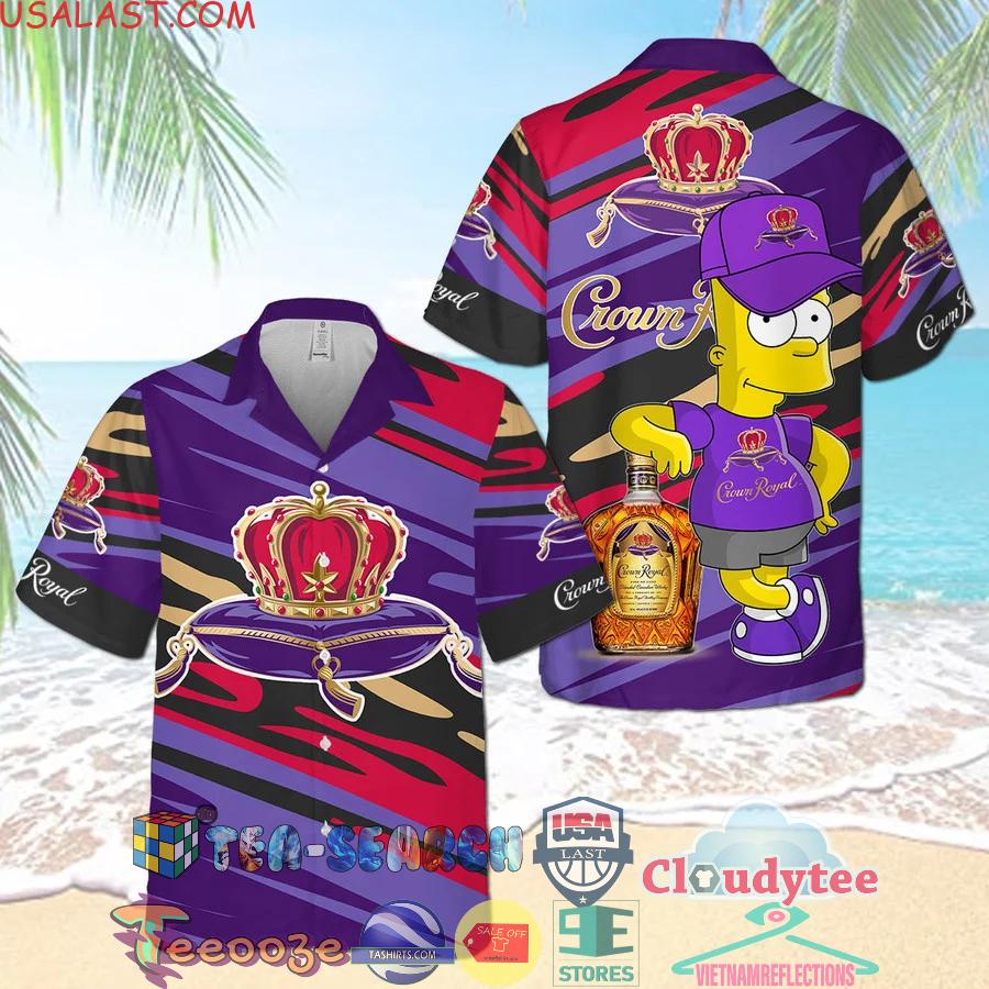 Crown Royal The Simpsons Aloha Summer Beach Hawaiian Shirt