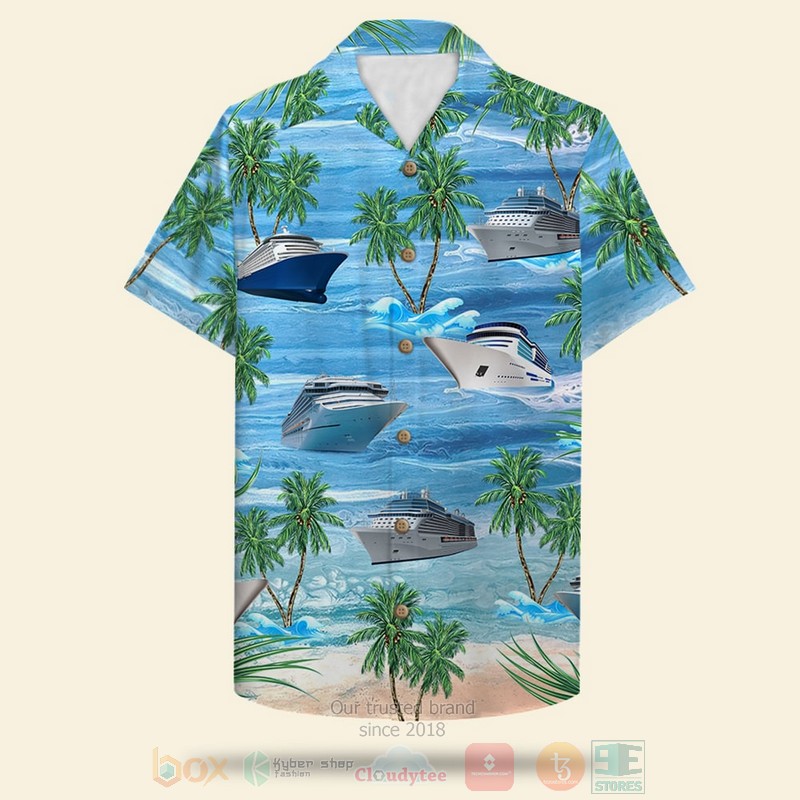 Cruising Friends Cruise And Coconut Tree Knot 2 Bad Hawaiian Shirt