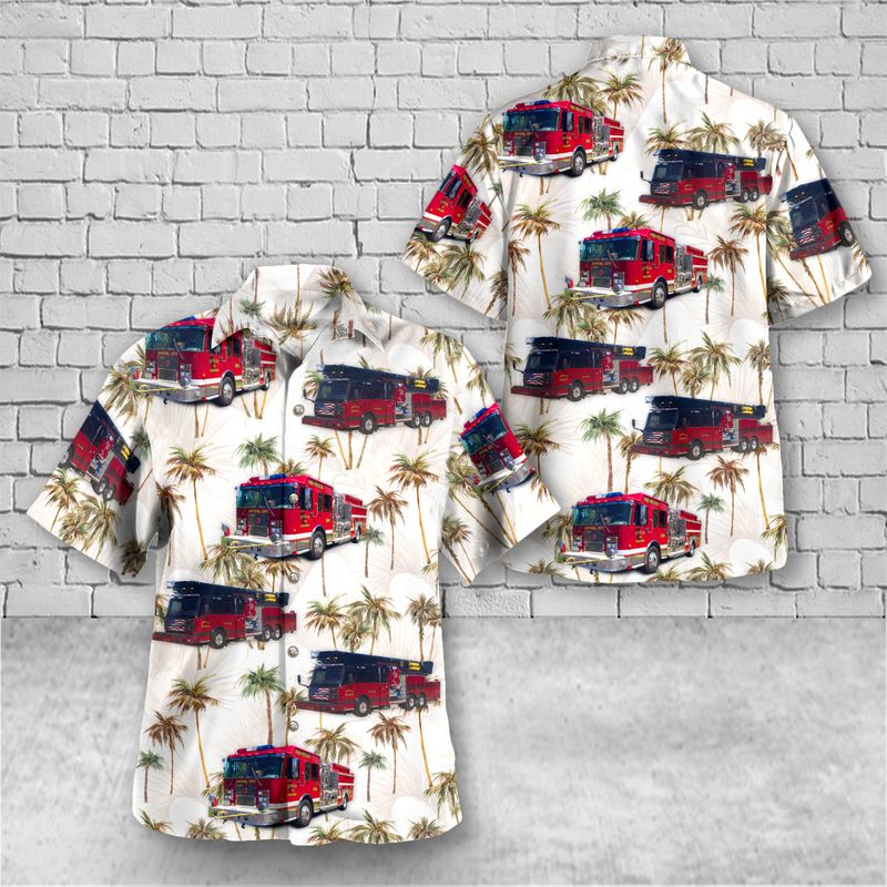 Crystal City Jefferson County Missouri Crystal City Fire Department Hawaiian Shirt Bdt0014