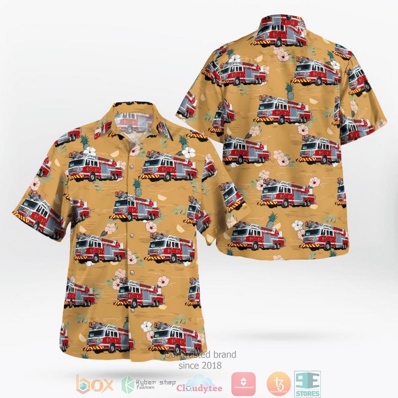 Culver Union Township Fire Department Culver Indiana Hawaiian Shirt