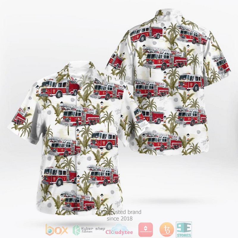 Cumberland Providence County Rhode Island Valley Falls Fire District Hawaiian Shirt