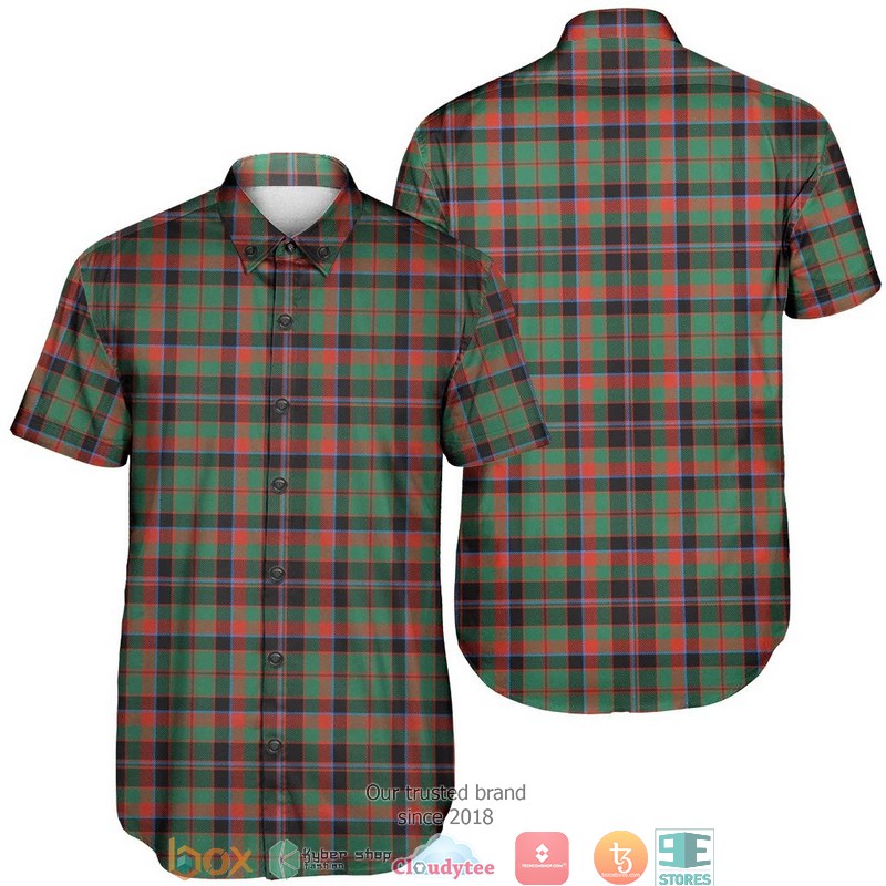 Cumming Hunting Ancient Tartan Short Sleeve Hawaiian Shirt