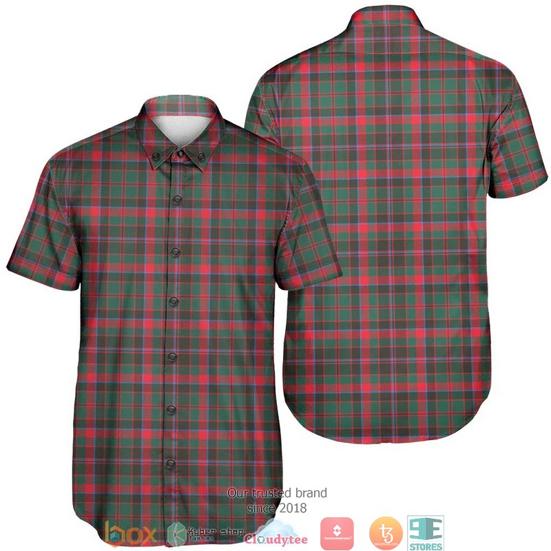 Cumming Hunting Modern Tartan Short Sleeve Hawaiian Shirt