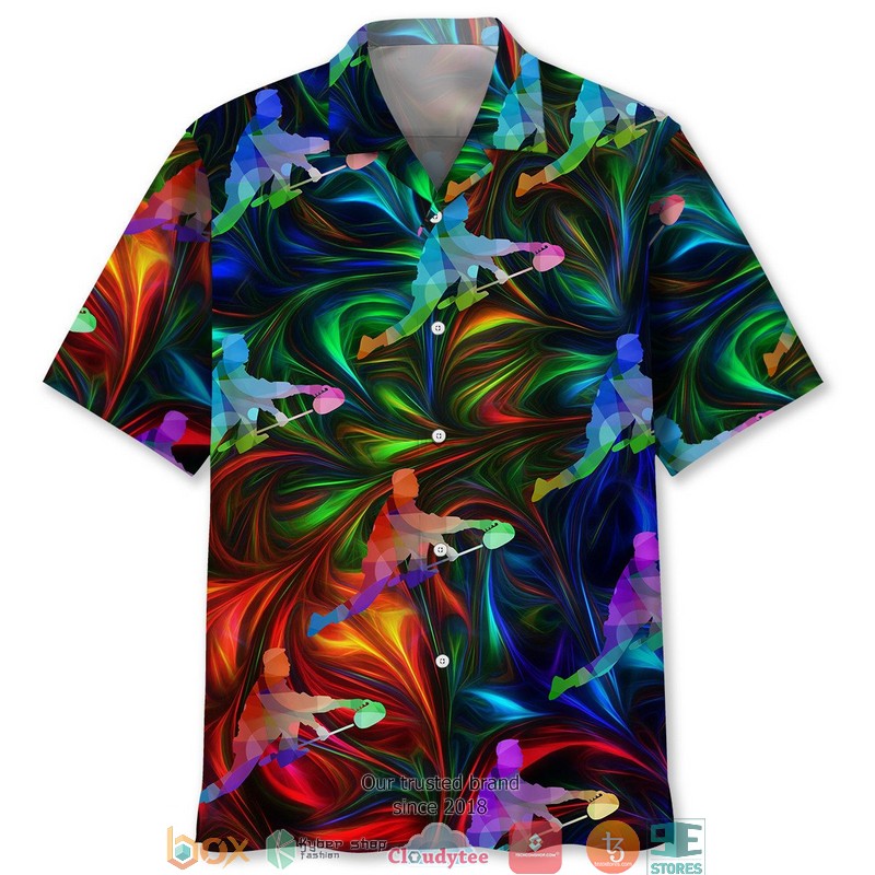 Curling Color Hawaiian Shirt