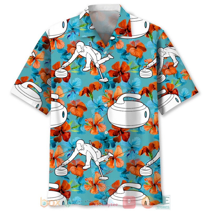 Curling Nature Tropical Hawaiian Shirt