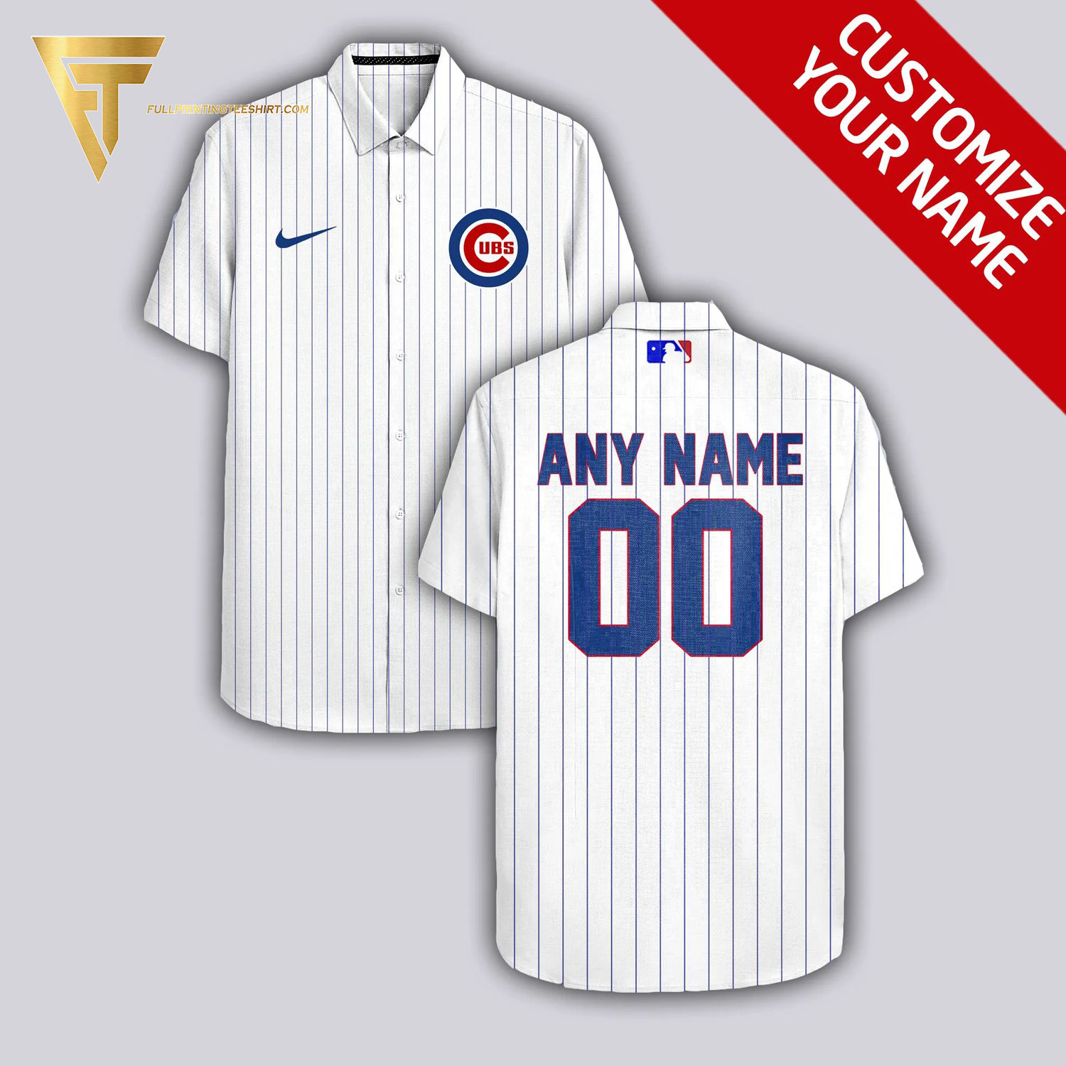 Custom Chicago Cubs Baseball Team Hawaiian Shirt