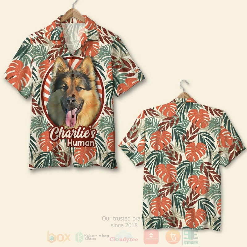 Custom Photo Dog Lover Floral Hawaiian Shirt