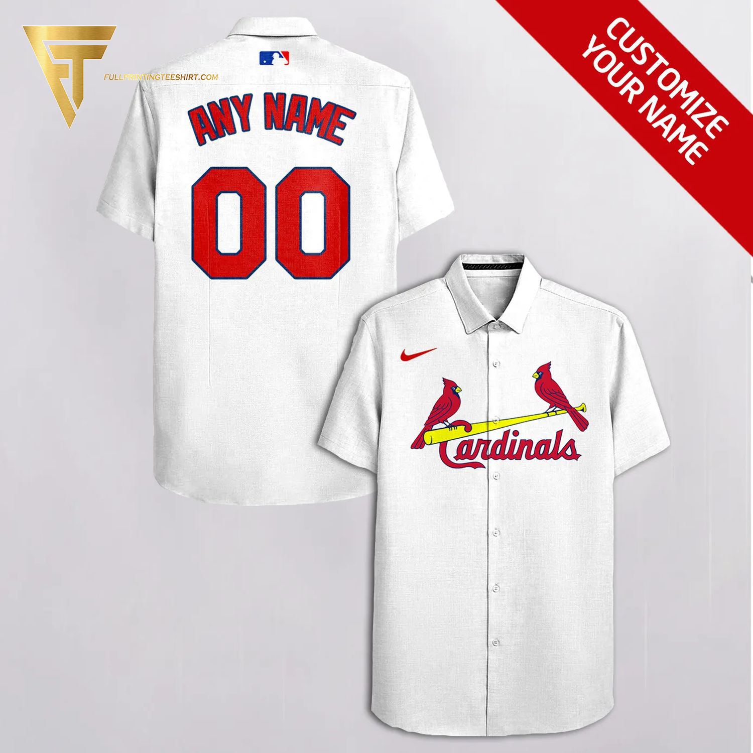 Custom St Louis Cardinals Baseball Team Hawaiian Shirt