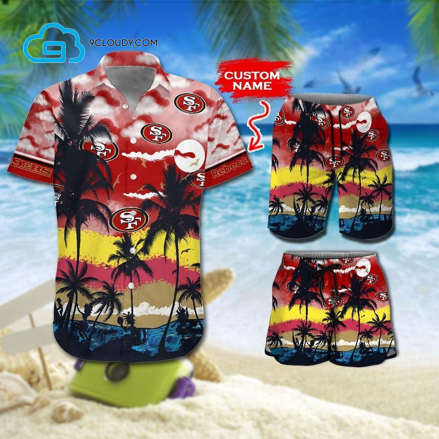 Custom Tropical San Francisco 49Ers Football Team Hawaiian Shirt