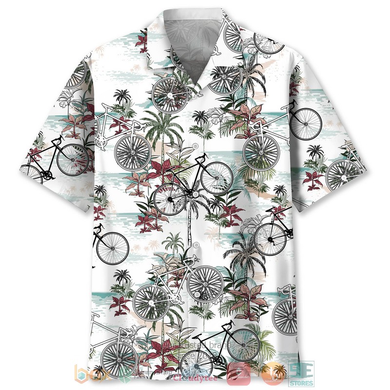 Cycling Nature Hawaiian Shirt